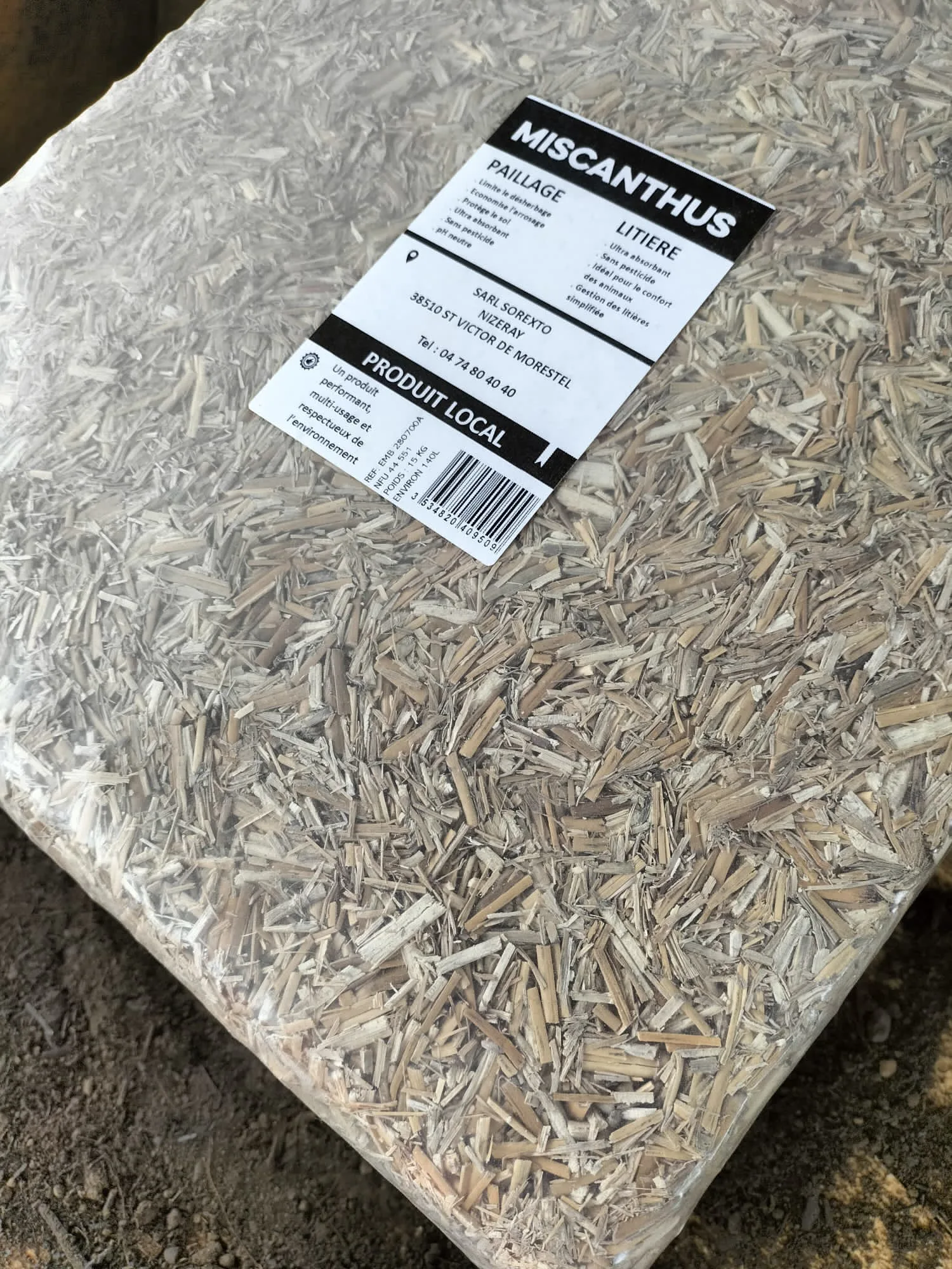 Paillis type miscanthus